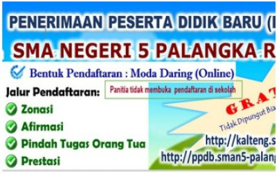 Jadwal PPDB Tahun Pelajaran 2020/2021 Moda Daring