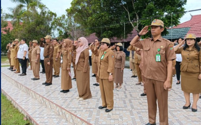 Pagi Ceria Upacara Bendera Bangkitkan Semangat Baru Awali Semester Genap